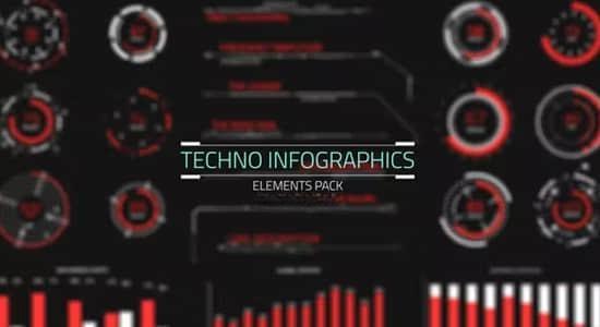 56个科技感信息图表HUD预设动画PR模板 Techno Infographics 56个科技感信息图表HUD预设动画PR模板 Techno Infographics