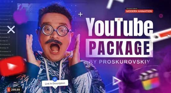 FCPX插件-323个社交媒体文字标题图形元素视频包装动画 YTB Essential Library FCPX插件-323个社交媒体文字标题图形元素视频包装动画 YTB Essential Library