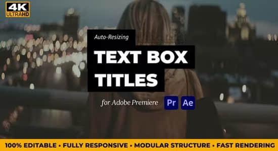 AE/PR模板-自适应底栏边框文字标题动画 Auto Resizing Text Box Titles AE/PR模板-自适应底栏边框文字标题动画 Auto Resizing Text Box Titles