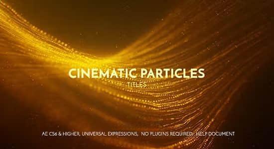 AE模板-金色线条粒子背景影视文字标题开场片头动画 Cinematic Particles Titles AE模板-金色线条粒子背景影视文字标题开场片头动画 Cinematic Particles Titles