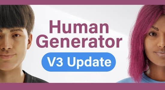 Blender插件-三维人物模型生成器 Human Generator v3.0 Blender插件-三维人物模型生成器 Human Generator v3.0