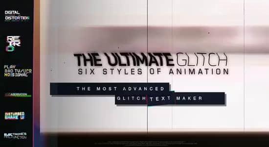 70种故障干扰毛刺RGB色彩分离文字标题动画AE模板 Glitch Text Maker 70种故障干扰毛刺RGB色彩分离文字标题动画AE模板 Glitch Text Maker
