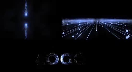 创意粒子光束相撞LOGO标志展示片头AE模板 Falling Star Logo Reveal