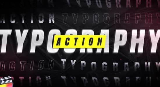 FCPX插件-30种活力动感创意文字标题排版动画预设