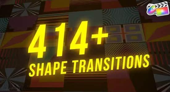 FCPX插件-414个扁平化彩色MG图形转场动画预设 Shape Transitions FCPX插件-414个扁平化彩色MG图形转场动画预设 Shape Transitions