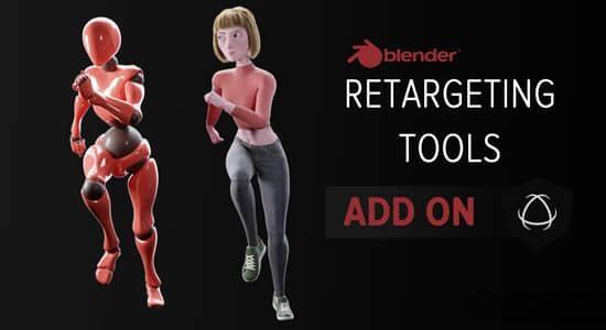 动作捕捉动画绑定Blender插件 Retargeting Tools V1.2
