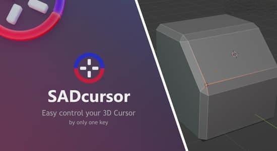 光标移动旋转快速吸附Blender插件 Sad Cursor V2.2