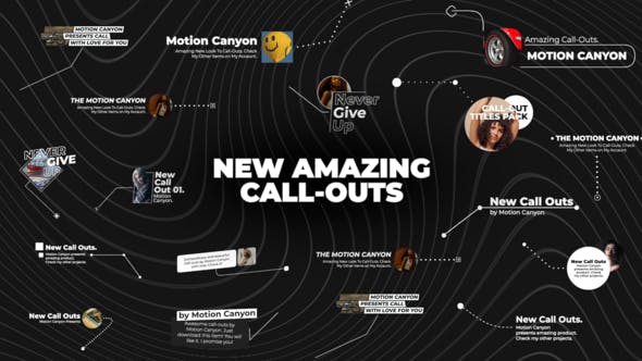 FCPX插件-16个呼出线条框文字标题介绍动画 New Amazing Call Outs FCPX插件-16个呼出线条框文字标题介绍动画 New Amazing Call Outs