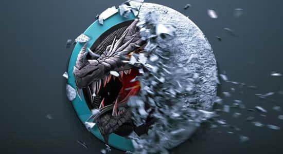 AE模板-三维逼真破损分解LOGO标志片头 Fractured Logo AE模板-三维逼真破损分解LOGO标志片头 Fractured Logo