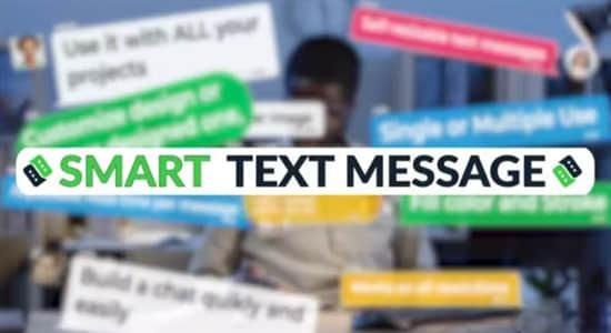 AE脚本-智能弹窗短信消息聊天对话气泡动画生成器 Smart Text Message