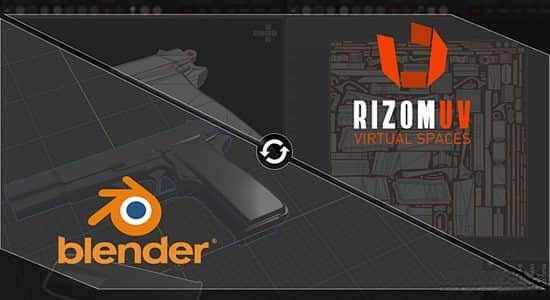 Blender与RizomUV之间进行模型贴图桥接导入 Rizomuv Bridge
