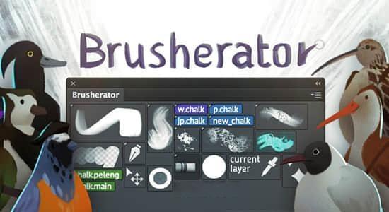 PS插件-笔刷预设动作管理控制面板 Brusherator 1.8