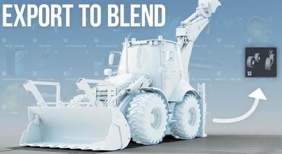 将部分模型单独导出保存Blender插件 Export To Blend V1.2 将部分模型单独导出保存Blender插件 Export To Blend V1.2