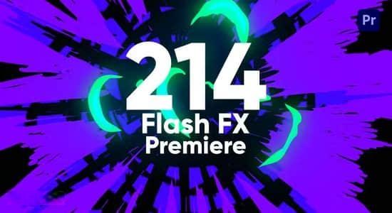 PR模板-214个手绘魔法能量电流爆炸闪电火花MG动画 Flash Fx Premiere
