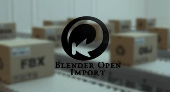 直接兼容导入多格式文件Blender插件 Open import V1.1.0