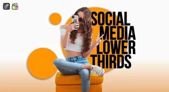 FCPX插件-30个社交媒体UP博主信息展示订阅字幕条动画 FCPX插件-30个社交媒体UP博主信息展示订阅字幕条动画