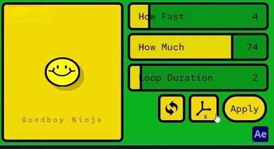 AE脚本-图形抖动摇晃专业版工具 Wiggle Pro v2.0.0