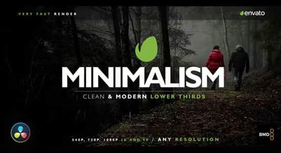 达芬奇模板-16组迷你简洁字幕条标题动画 Minimal Lower Thirds for DaVinci Resolve 达芬奇模板-16组迷你简洁字幕条标题动画 Minimal Lower Thirds for DaVinci Resolve