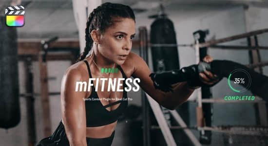 FCPX插件-106个活力动感体育健身训练图形数据标题动画 mFitness FCPX插件-106个活力动感体育健身训练图形数据标题动画 mFitness