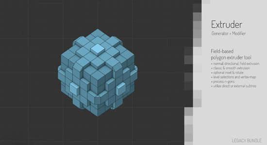 圆角倒角投射挤出细分工具C4D插件 Legacy Bundle v0.21.1 圆角倒角投射挤出细分工具C4D插件 Legacy Bundle v0.21.1