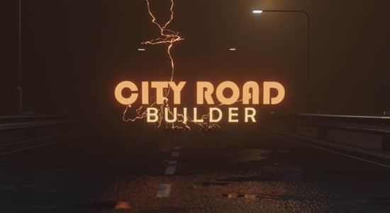 Blender插件-三维城市道路系统生成器 City Road Builder V2.1 Blender插件-三维城市道路系统生成器 City Road Builder V2.1