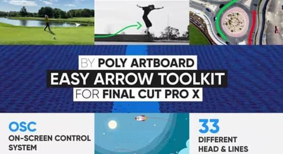FCPX插件-自定义路径线条箭头标注动画工具 Easy Arrow Toolkit FCPX插件-自定义路径线条箭头标注动画工具 Easy Arrow Toolkit