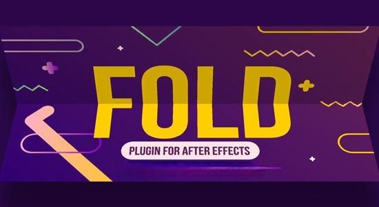 中文汉化AE插件-高级图层折叠效果 Fold v1.1.2 Win
