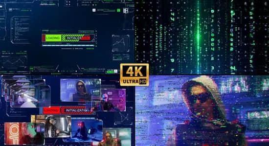 使用Form插件制作数字科技感图形宣传介绍动画AE模板 Digital System Intro