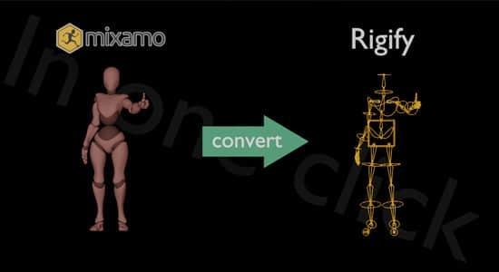 用Blender导入Mixamo动画预设库插件 Mixamo to Rigify V1.0.3 用Blender导入Mixamo动画预设库插件 Mixamo to Rigify V1.0.3