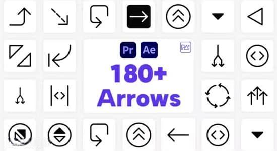 180组线条箭头图形标注指示动画AE/PR模板 Big Pack Arrows 180组线条箭头图形标注指示动画AE/PR模板 Big Pack Arrows