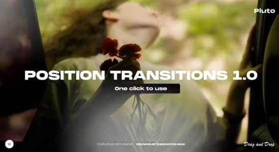 AE模板-位置移动平推转场过渡预设 Position Transitions 1.0