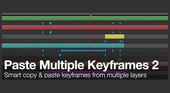 多图层关键帧拷贝复制粘贴AE脚本 Paste Multiple Keyframes 2.0.9