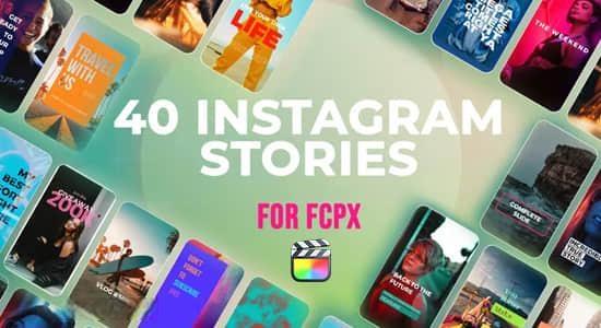 FCPX插件-40组竖屏时尚封面图文包装海报设计宣传动画 FCPX插件-40组竖屏时尚封面图文包装海报设计宣传动画