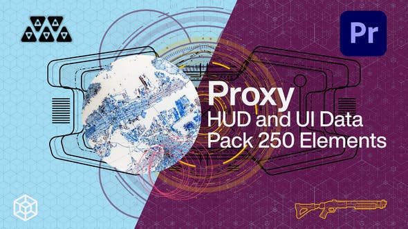 PR模板-250个未来科技感HUD信息数据UI界面动画 HUD and UI Data Pack PR模板-250个未来科技感HUD信息数据UI界面动画 HUD and UI Data Pack