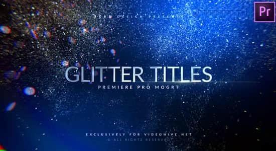 荣耀华丽优雅粒子图文标题展示开场片头PR模板 Awards Glitter Titles