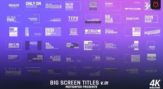 50组现代流行文字大标题排版动画AE模板 Typography Title Animation v1 50组现代流行文字大标题排版动画AE模板 Typography Title Animation v1