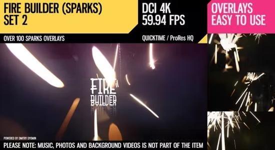 4K视频素材-126个真实火花飞溅火星粒子叠加特效动画 4K视频素材-126个真实火花飞溅火星粒子叠加特效动画