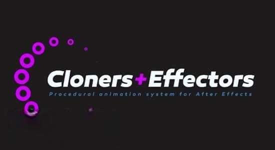 AE脚本-图层复制克隆动画特效 Cloners+Effectors v1.2.8(带使用教程) AE脚本-图层复制克隆动画特效 Cloners+Effectors v1.2.8(带使用教程)