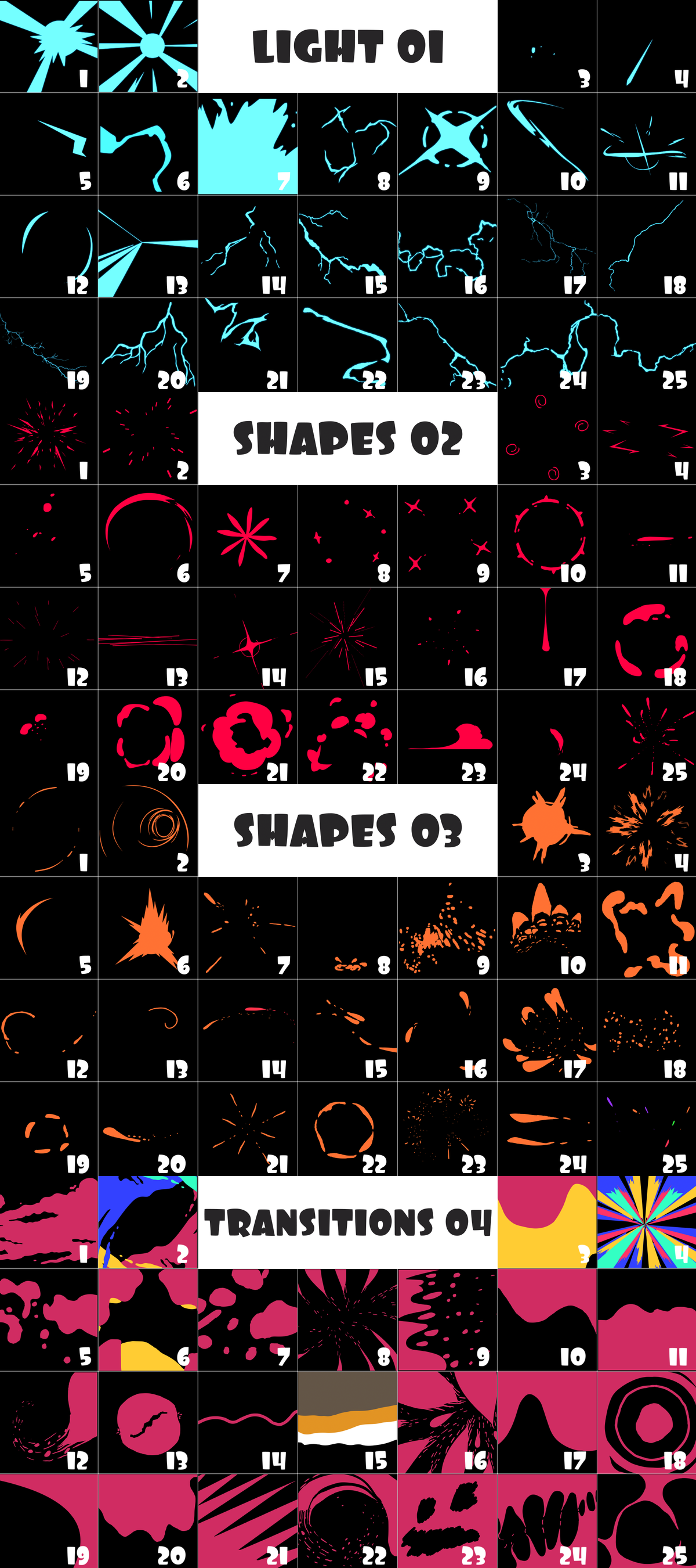 4K视频素材-100个能量电流液体飞溅转场MG动画包 Flash FX Pack 2 4K视频素材-100个能量电流液体飞溅转场MG动画包 Flash FX Pack 2