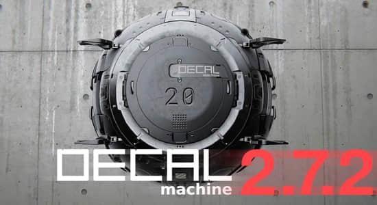 自动化高效建模工具表面贴图Blender插件 DECALmachine V2.7.2 自动化高效建模工具表面贴图Blender插件 DECALmachine V2.7.2