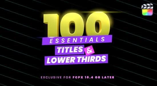 FCPX插件-100种现代时尚复古大气栏目包装文字标题字幕条动画预设 FCPX插件-100种现代时尚复古大气栏目包装文字标题字幕条动画预设