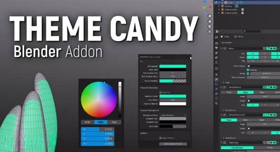 Blender插件-一键更换UI主题配色 Theme Candy v1.4.1 Blender插件-一键更换UI主题配色 Theme Candy v1.4.1