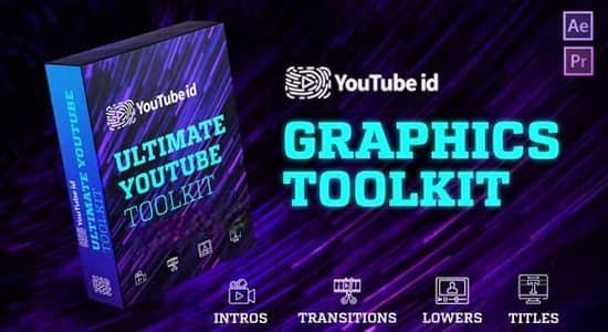 AE/PR模板-视频网站自媒体博主图形包装动画 YTB Pack