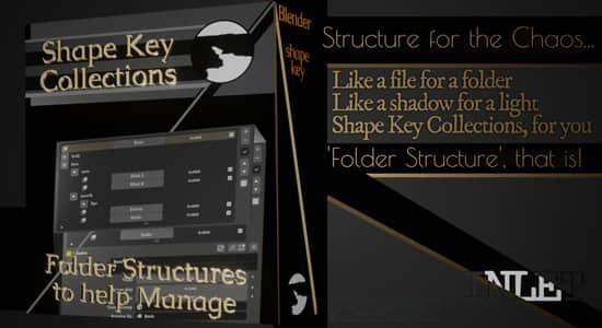 形态键整理Blender插件 Shape Key Collections V2.00 形态键整理Blender插件 Shape Key Collections V2.00