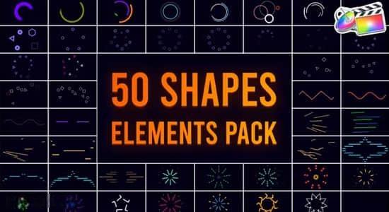 FCPX插件-47个线条图形MG动画预设 Shape BIG Pack FCPX插件-47个线条图形MG动画预设 Shape BIG Pack