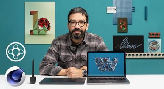 C4D教程-学习使用XP粒子插件制作三维文字动画(英文字幕) Animated 3D Lettering with X-Particles