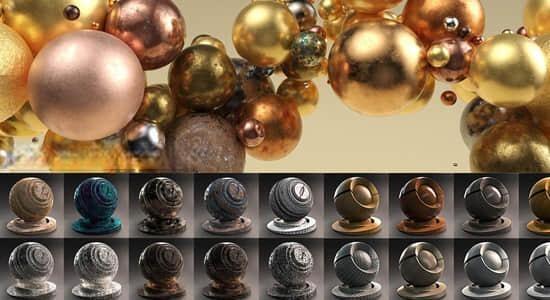 325种Arnold阿诺德渲染器材质C4D预设 Arnold Shader Suite for C4D v3.0