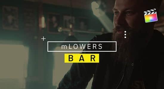 FCPX插件-50种现代设计精美轻巧字幕条标题动画