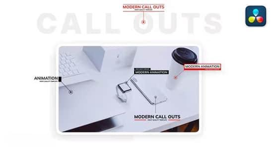 45组定点呼出指示线标注解释文字标题动画达芬奇模板 Call Outs DaVinci Resolve 45组定点呼出指示线标注解释文字标题动画达芬奇模板 Call Outs DaVinci Resolve