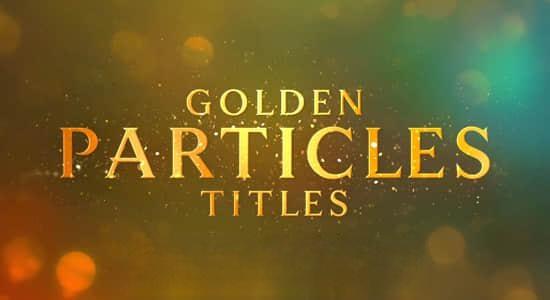 AE模板-金色闪耀光斑粒子颁奖典礼文字标题开场片头 Awards Particles Titles Luxury Titles